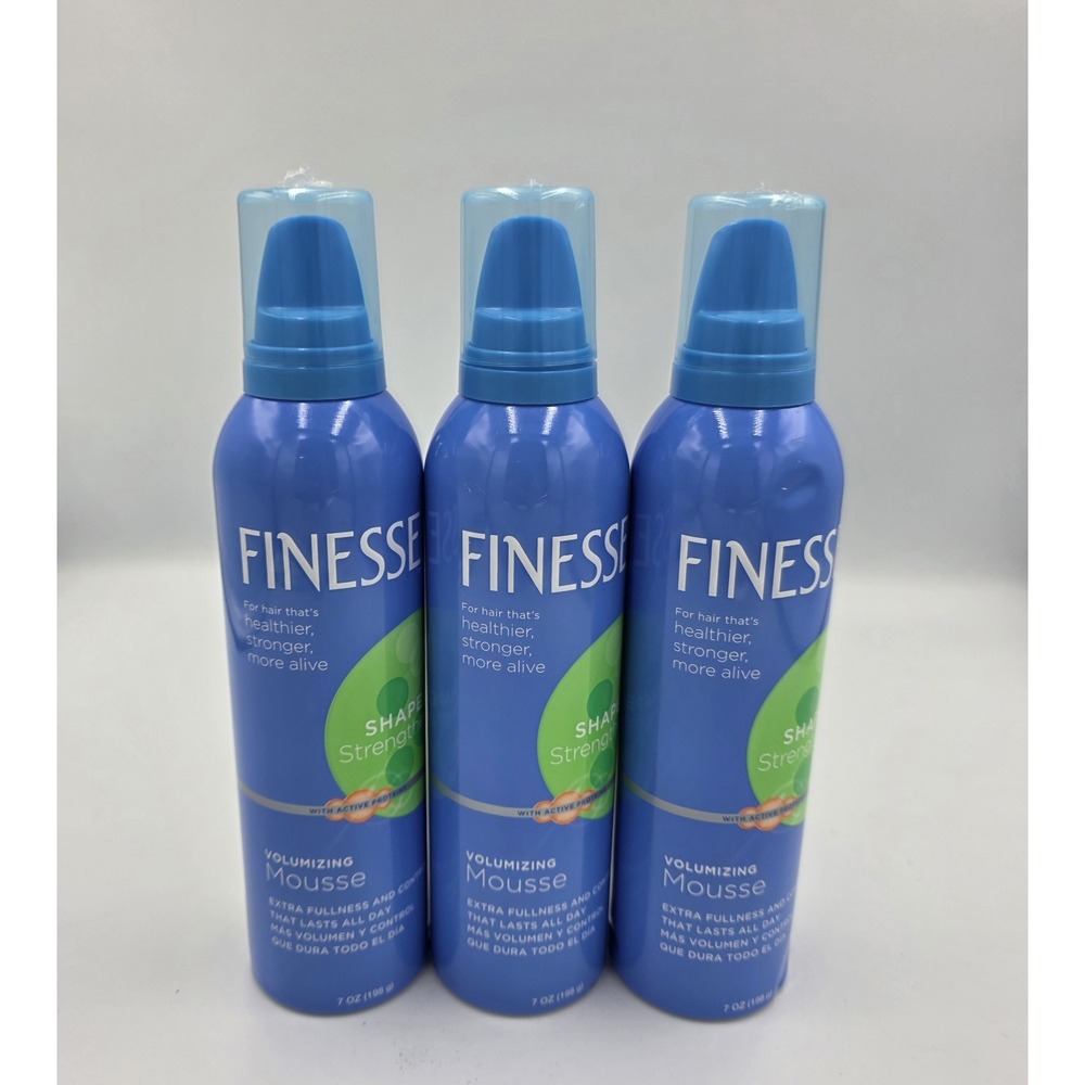 3PK Finesse Mousse Volumizing Mousse Extra Fullness Control 7 oz each
